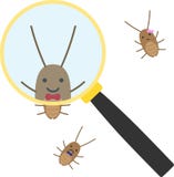 Caça parva do erro ilustração do vetor Caça parva do erro ilustração do vetor