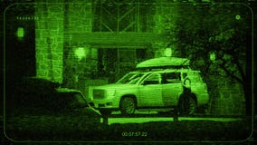 Cctv-Auto und -leute im Hotel Cctv-Auto und -leute im Hotel