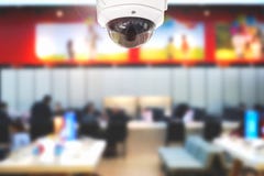 CCTV o sicurezza che funziona nell'edificio per uffici o nel centro dell'ufficio fotografie stock libere da diritti CCTV o sicurezza che funziona nell'edificio per uffici o nel centro dell'ufficio fotografie stock libere da diritti