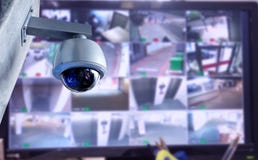 CCTV security camera monitor in office building royalty free stock images CCTV security camera monitor in office building royalty free stock images