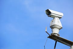 CCTV с голубым небом стоковое изображение CCTV с голубым небом стоковое изображение