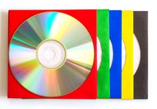 CD/CD del DVD, sobres para los discos fotos de archivo CD/CD del DVD, sobres para los discos fotos de archivo