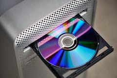 CD or DVD in computer drive