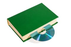 CD no livro foto de stock royalty free CD no livro foto de stock royalty free