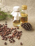 Cedar wood oil. Royalty Free Stock Photo Cedar wood oil. Royalty Free Stock Photo
