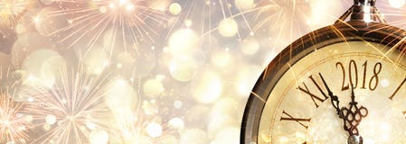 Celebración 2018 del Año Nuevo foto de archivo Celebración 2018 del Año Nuevo foto de archivo