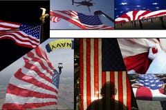 Celebrating the American Flag Stock Photo Celebrating the American Flag Stock Photo