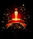 Celebratory Background With A Crown Royalty Free Stock Photos