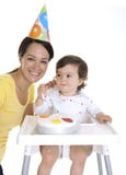 Celebrazione del bambino e della mummia fotografia stock libera da diritti Celebrazione del bambino e della mummia fotografia stock libera da diritti