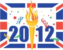 Celebração dos Jogos Olímpicos de Londres 2012 ilustração do vetor Celebração dos Jogos Olímpicos de Londres 2012 ilustração do vetor