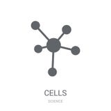 Cellsymbol Moderiktigt celllogobegrepp på vit bakgrund från S vektor illustrationer Cellsymbol Moderiktigt celllogobegrepp på vit bakgrund från S vektor illustrationer