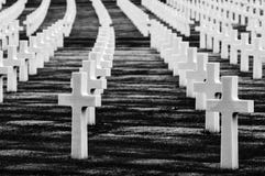 Cemitério americano da segunda guerra mundial Imagem de Stock Cemitério americano da segunda guerra mundial Imagem de Stock