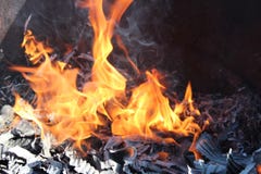 Cendre du feu rouge images stock Cendre du feu rouge images stock