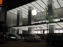 An image of the apple store in Hong Kong stock image An image of the apple store in Hong Kong stock image