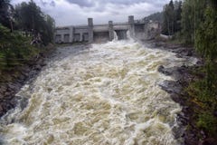 Centrale hydroélectrique dans Imatra photos stock Centrale hydroélectrique dans Imatra photos stock