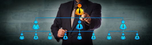 CEO In Organization Chart de Highlighting del presidente imagenes de archivo CEO In Organization Chart de Highlighting del presidente imagenes de archivo