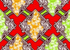 Cera eccellente del tessuto africano della stampa di modo del tessuto illustrazione di stock Cera eccellente del tessuto africano della stampa di modo del tessuto illustrazione di stock