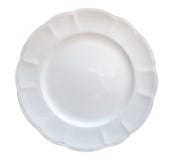Ceramicznego półkowego kwiatu kształta odgórny widok odizolowywający na białym tle, ścinek ścieżka obraz royalty free Ceramicznego półkowego kwiatu kształta odgórny widok odizolowywający na białym tle, ścinek ścieżka obraz royalty free