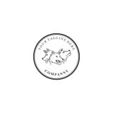 Cerberus företagslogo som bevakar royaltyfri illustrationer Cerberus företagslogo som bevakar royaltyfri illustrationer