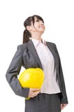 Cercare asiatico della donna di affari dell'architetto fotografia stock Cercare asiatico della donna di affari dell'architetto fotografia stock