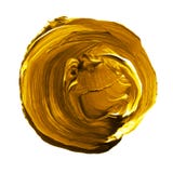 Cerchio acrilico isolato su fondo bianco Ingiallisca, forma rotonda dell'acquerello dell'oro per testo Elemento per progettazione Fotografia Stock Libera da Diritti Cerchio acrilico isolato su fondo bianco Ingiallisca, forma rotonda dell'acquerello dell'oro per testo Elemento per progettazione Fotografia Stock Libera da Diritti