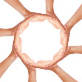 Cerchio delle mani immagini stock libere da diritti Cerchio delle mani immagini stock libere da diritti