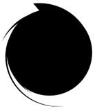 Cercle avec la ligne dynamique cadre de bruissement Eleme circulaire monochrome illustration de vecteur Cercle avec la ligne dynamique cadre de bruissement Eleme circulaire monochrome illustration de vecteur
