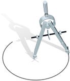Cercle de dessin de conception de plan de retrait de compas illustration stock Cercle de dessin de conception de plan de retrait de compas illustration stock