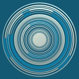 Cercles concentriques au-dessus de bleuâtre lumineux illustration stock Cercles concentriques au-dessus de bleuâtre lumineux illustration stock