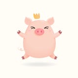 Cerdo lindo chino del Año Nuevo 2019 stock de ilustración Cerdo lindo chino del Año Nuevo 2019 stock de ilustración