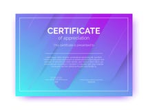 Certificaatsjabloon voor zaken, cursussen, de concurrentie in abstracte minimalismstijl stock illustratie Certificaatsjabloon voor zaken, cursussen, de concurrentie in abstracte minimalismstijl stock illustratie
