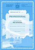 Certificat bleu pour la texture de complexe d'éducation illustration de vecteur Certificat bleu pour la texture de complexe d'éducation illustration de vecteur