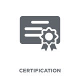 Certification icon from Human resources collection. stock illustration Certification icon from Human resources collection. stock illustration