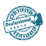 Certified professional stamp
