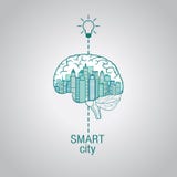 Cerveau d'†de ville « , le concept de la ville futée, utilisant la technologie innovatrice moderne illustration de vecteur Cerveau d'†de ville « , le concept de la ville futée, utilisant la technologie innovatrice moderne illustration de vecteur