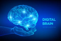 cerveau Cerveau de Digital ? disposition concept de la science et technologie 3D R?seau neurologique QI examinant, intelligence a cerveau Cerveau de Digital ? disposition concept de la science et technologie 3D R?seau neurologique QI examinant, intelligence a