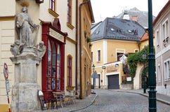 cesky τσεχική πόλης όψη δημοκρατιών krumlov μεσαιωνική παλαιά Οδός Kutna Hora 14 Ιουνίου 2016 στοκ φωτογραφία cesky τσεχική πόλης όψη δημοκρατιών krumlov μεσαιωνική παλαιά Οδός Kutna Hora 14 Ιουνίου 2016 στοκ φωτογραφία
