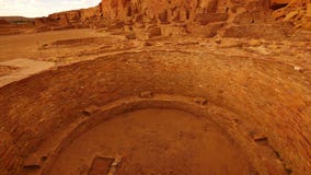 Chaco Culture National Historical Park Tilt Down Pueblo Bonito Native American Ruins Sunset New Mexico Southwest USA