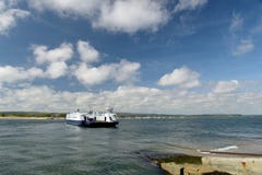Chain Ferry Across Poole Harbour Near Sandbanks, Dorset Royalty Free Stock Image Chain Ferry Across Poole Harbour Near Sandbanks, Dorset Royalty Free Stock Image