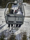 A vintage chair lift to take you to the top of the mountain. royalty free stock photo A vintage chair lift to take you to the top of the mountain. royalty free stock photo