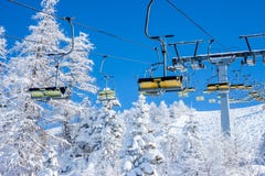Chair ski lift Royalty Free Stock Photos Chair ski lift Royalty Free Stock Photos