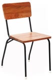 Chaise en bois et en métal Image stock Chaise en bois et en métal Image stock