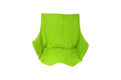 Chaise pliante verte d'isolement photographie stock Chaise pliante verte d'isolement photographie stock