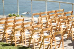 Chaises de décor de mariage photographie stock Chaises de décor de mariage photographie stock