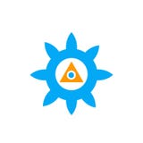 Chakra-Ikonenvektorzeichen und -symbol lokalisiert auf weißem Hintergrund lizenzfreie abbildung Chakra-Ikonenvektorzeichen und -symbol lokalisiert auf weißem Hintergrund lizenzfreie abbildung