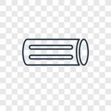 Chalk concept vector linear icon isolated on transparent background, Chalk concept transparency logo in outline style stock illustration Chalk concept vector linear icon isolated on transparent background, Chalk concept transparency logo in outline style stock illustration