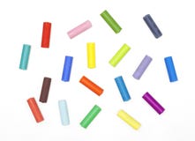 Chalks In A Variety Of Colors Stock Photo
