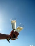 Champage für zwei stockfotografie Champage für zwei stockfotografie