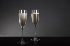 Champagne glasses for New Year and holidays Stock Photo Champagne glasses for New Year and holidays Stock Photo