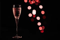 Champagne in het glas royalty-vrije stock fotografie Champagne in het glas royalty-vrije stock fotografie